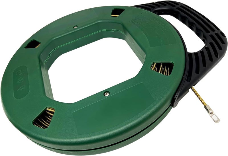 VGongTech 3mm 100ft Fish Tape Reel Spring Cable Puller Cable Rods Shatterproof Case Electrical Cable Puller Through Wall Wire Guide Device Threader - Image 4
